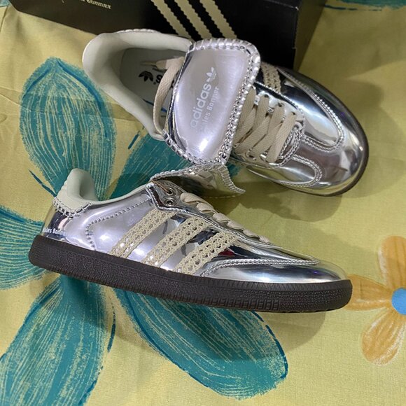 Adidas x Wales Bonner Silver Unisex Sneakers - Picture 1 of 10